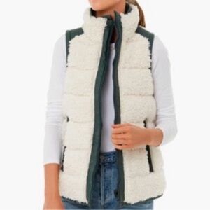 Tuckernuck Cream and Green Vest